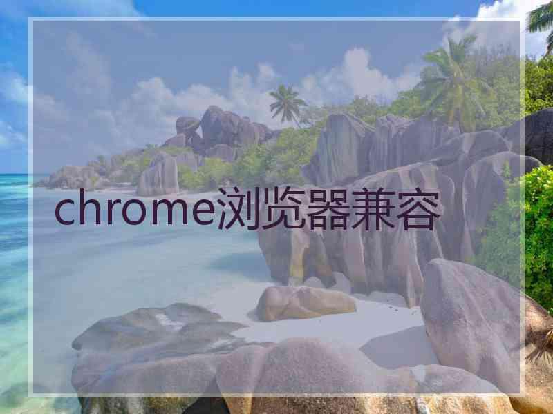 chrome浏览器兼容