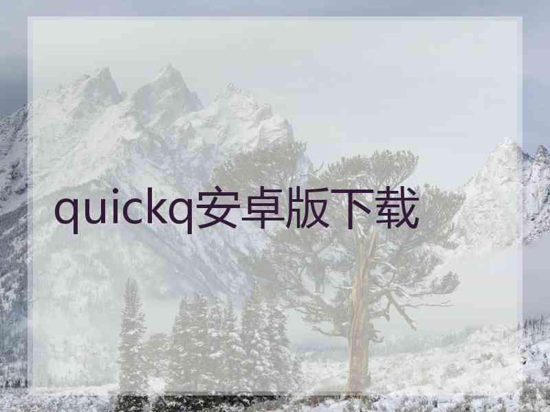 quickq安卓版下载