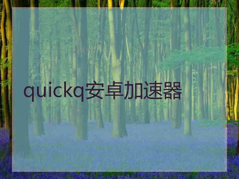 quickq安卓加速器