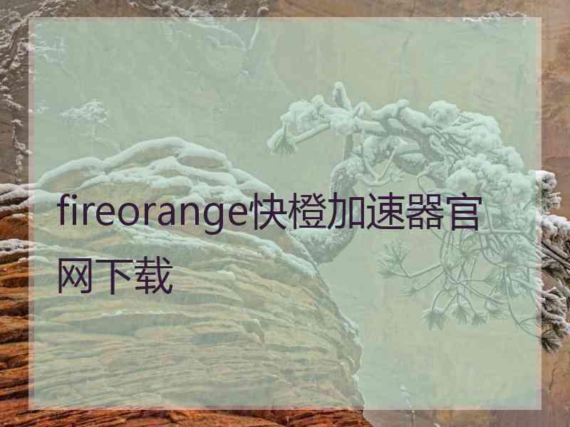 fireorange快橙加速器官网下载