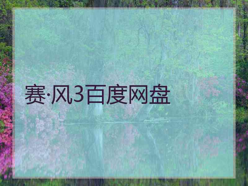 赛·风3百度网盘