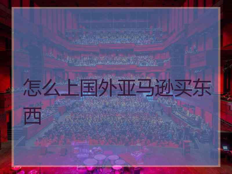 怎么上国外亚马逊买东西