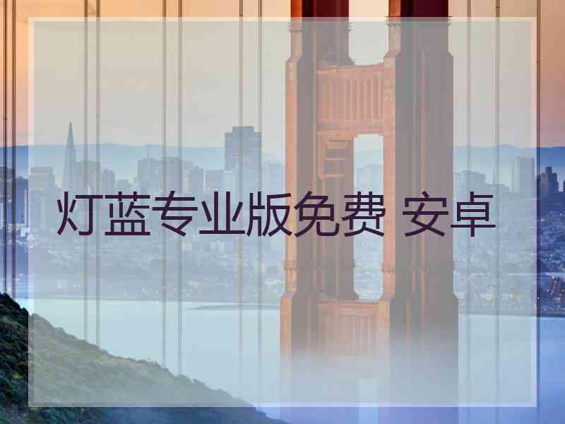 灯蓝专业版免费 安卓