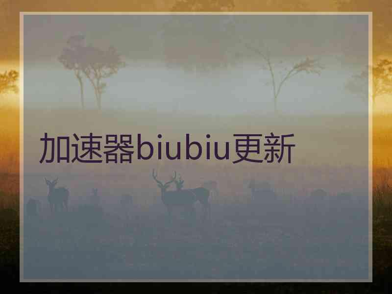 加速器biubiu更新