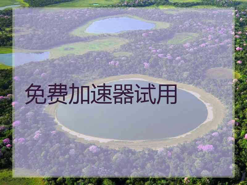 免费加速器试用