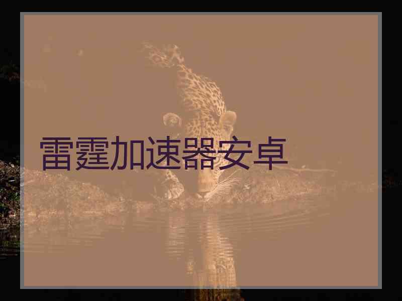 雷霆加速器安卓