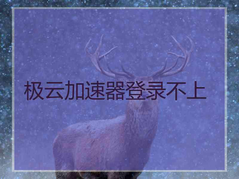 极云加速器登录不上