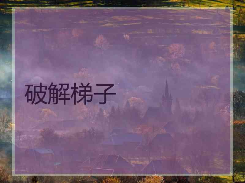 破解梯子