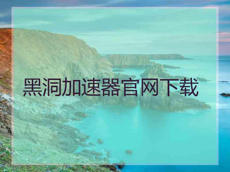 黑洞加速器官网下载