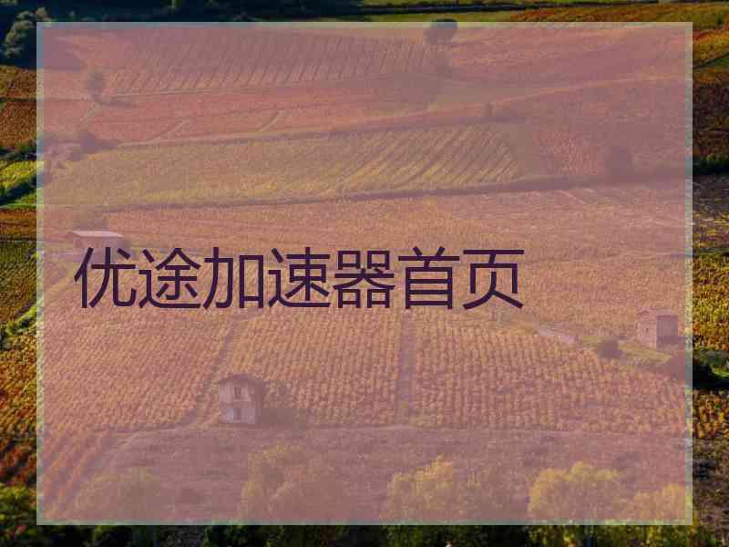 优途加速器首页