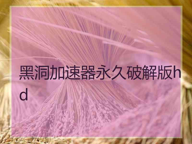 黑洞加速器永久破解版hd