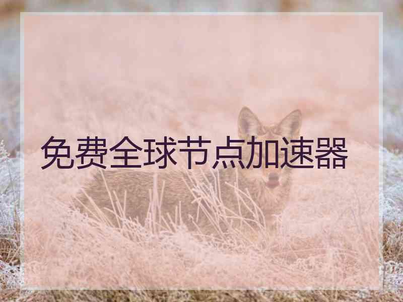 免费全球节点加速器