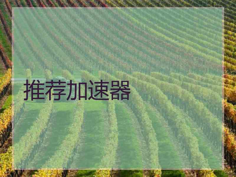 推荐加速器