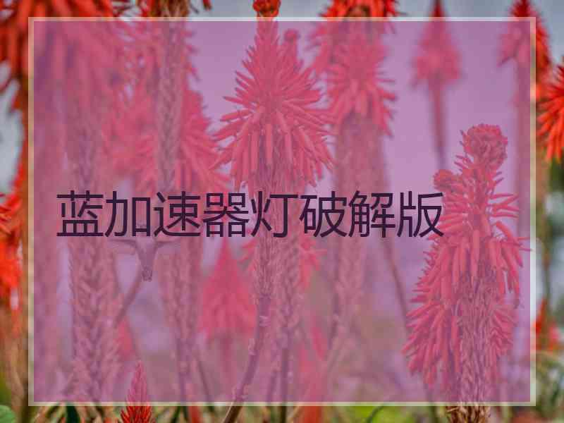 蓝加速器灯破解版