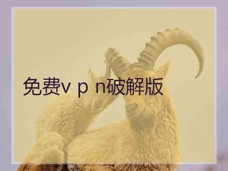免费v p n破解版