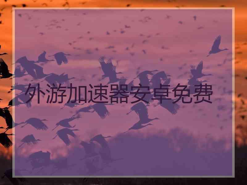 外游加速器安卓免费