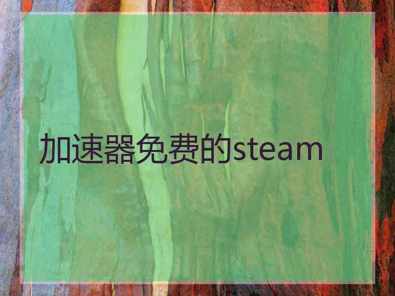 加速器免费的steam