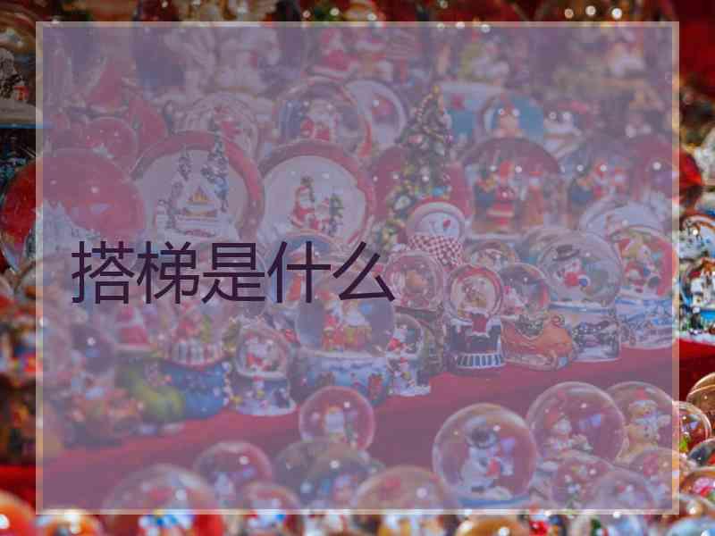 搭梯是什么