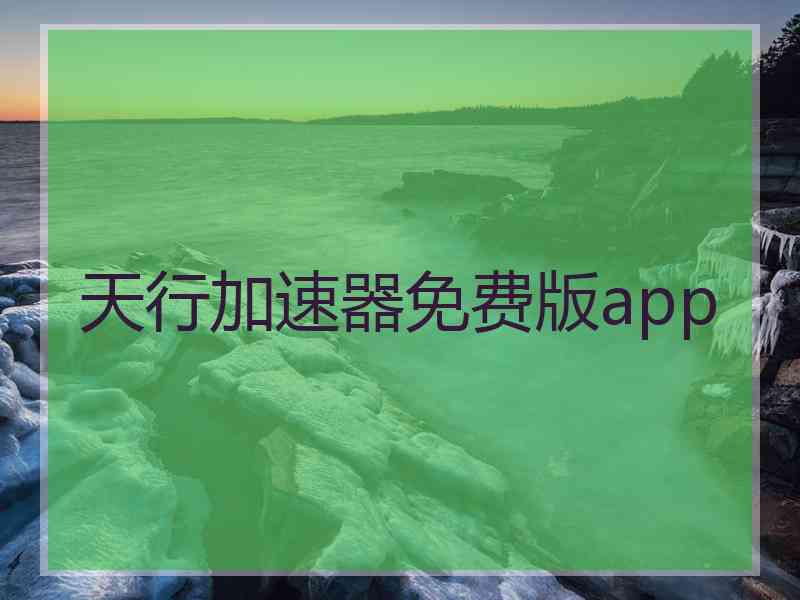 天行加速器免费版app