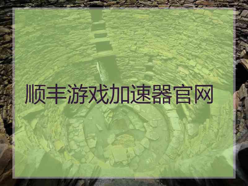 顺丰游戏加速器官网