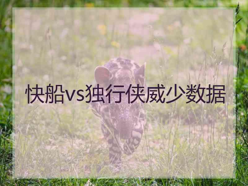 快船vs独行侠威少数据