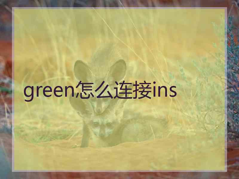 green怎么连接ins