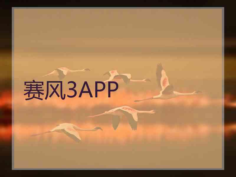 赛风3APP