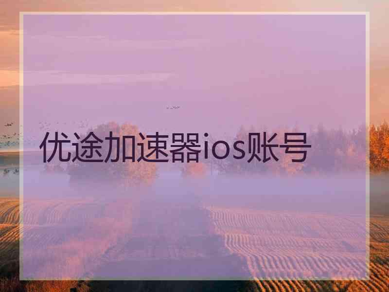 优途加速器ios账号