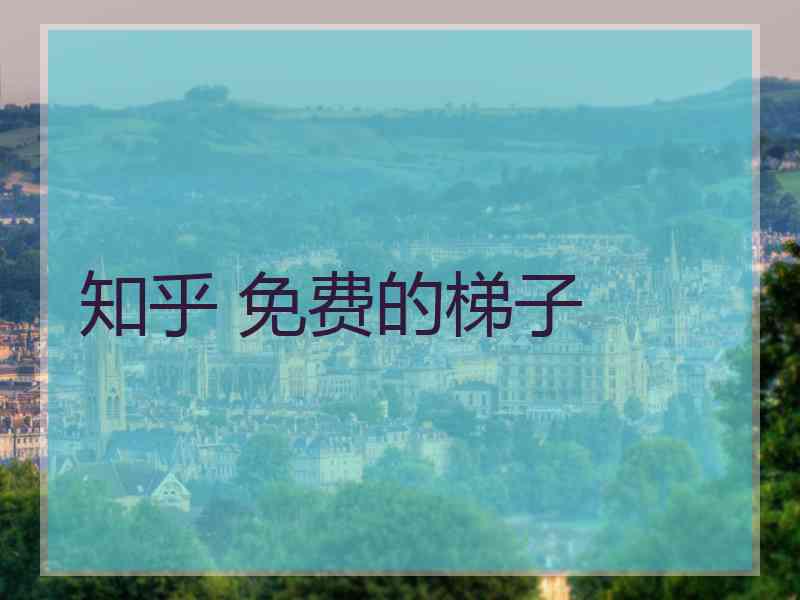 知乎 免费的梯子