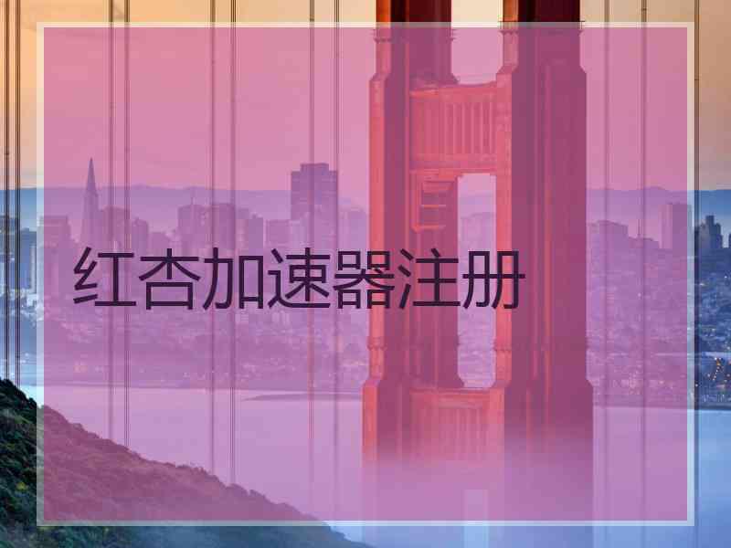 红杏加速器注册