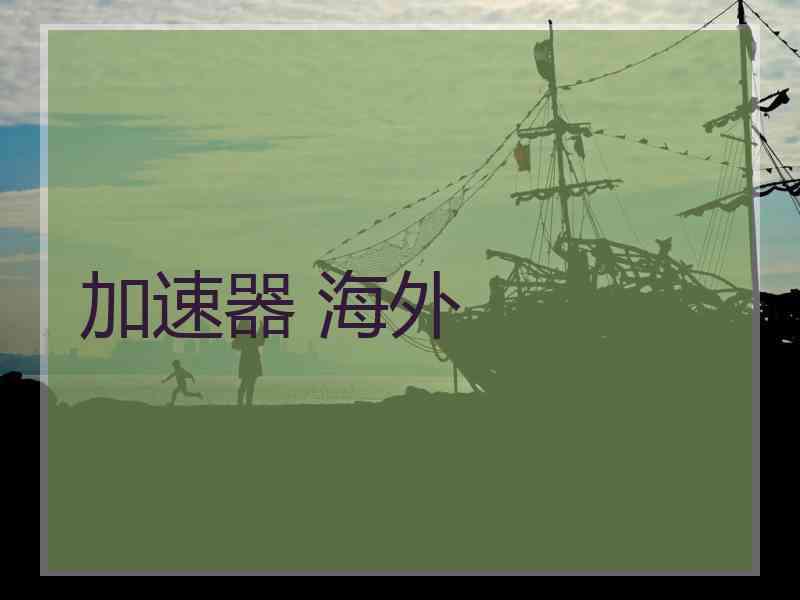 加速器 海外