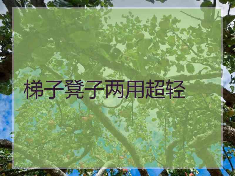 梯子凳子两用超轻
