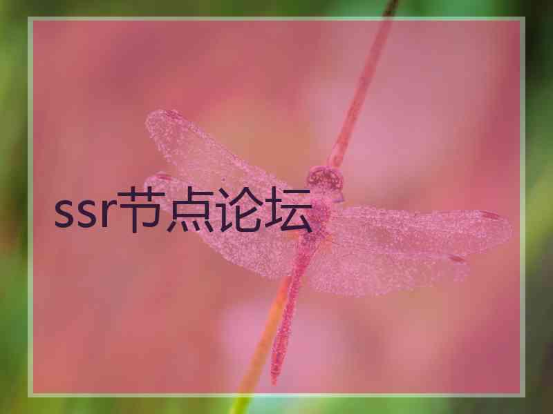 ssr节点论坛
