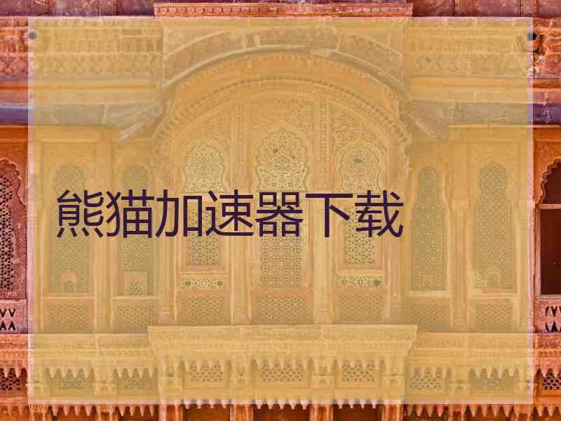 熊猫加速器下载