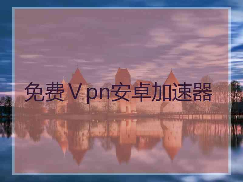 免费Ⅴpn安卓加速器