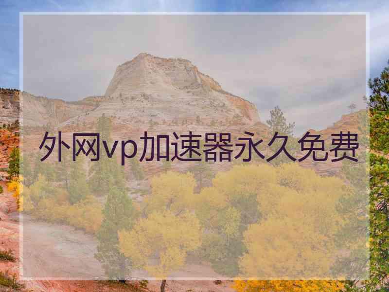 外网vp加速器永久免费