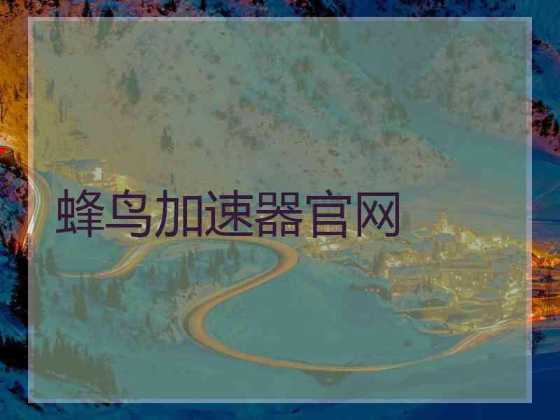 蜂鸟加速器官网
