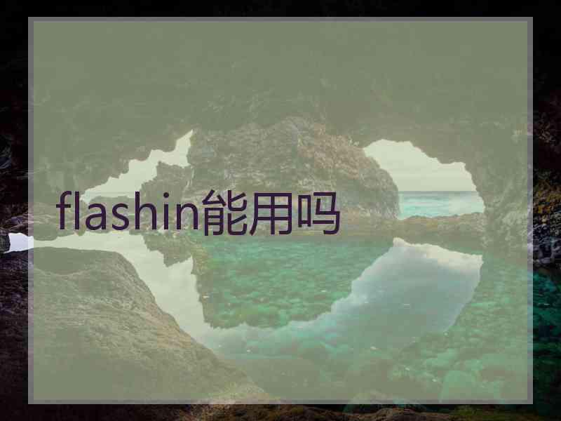 flashin能用吗