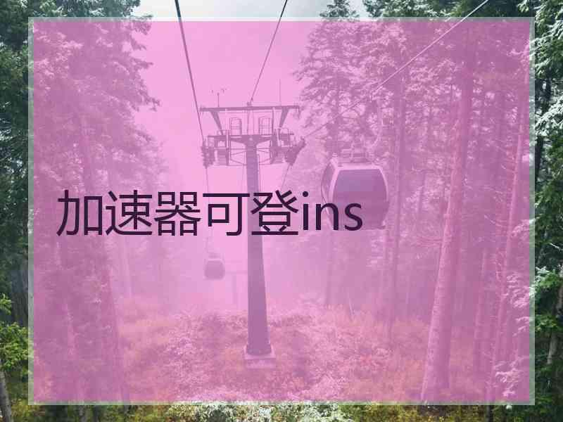 加速器可登ins