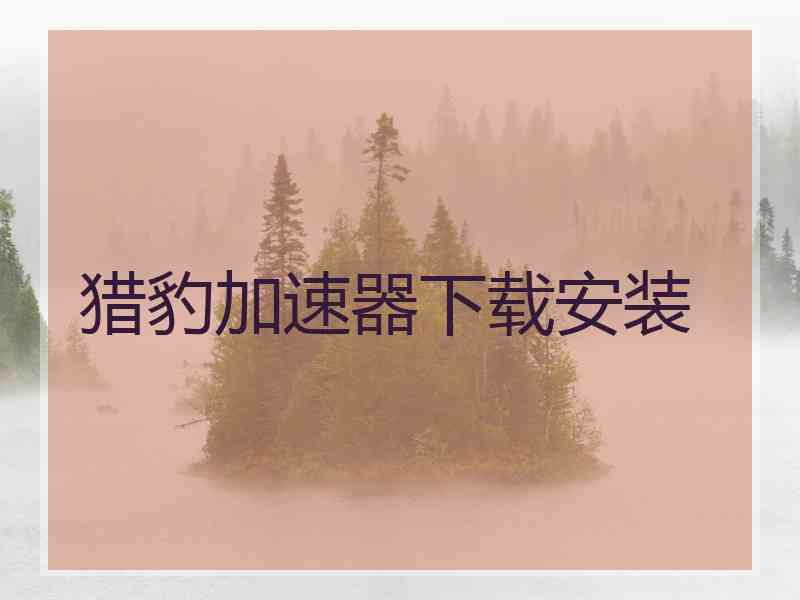 猎豹加速器下载安装