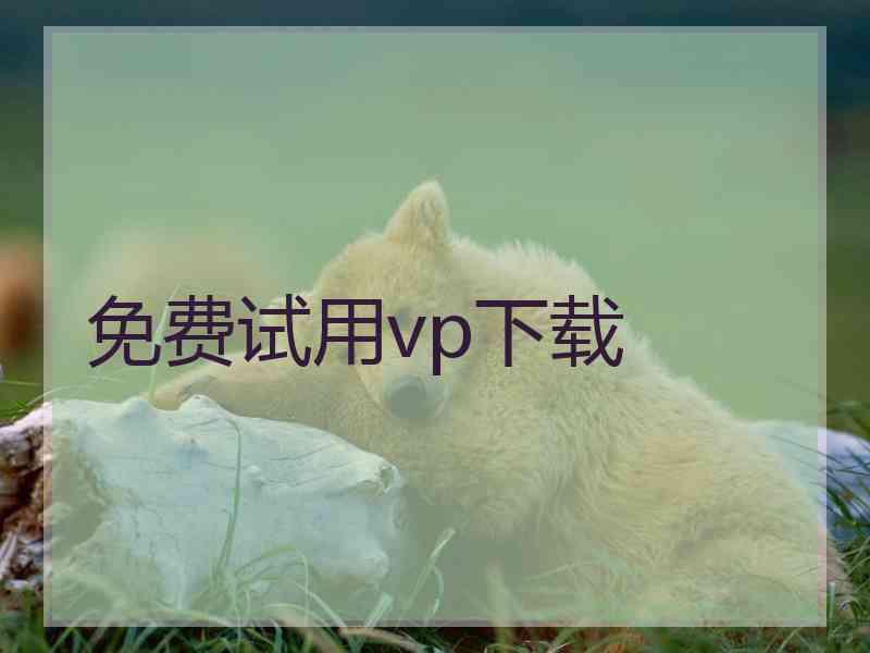 免费试用vp下载