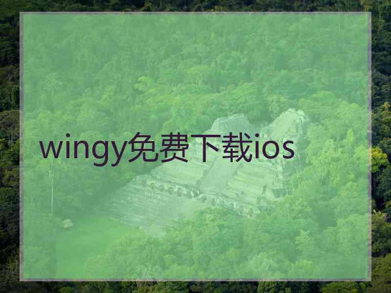 wingy免费下载ios