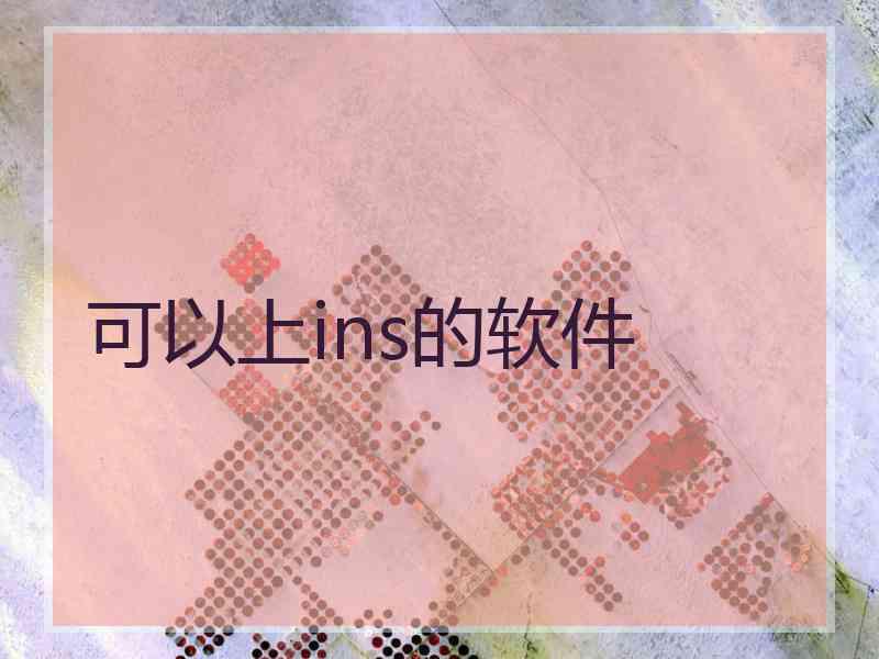 可以上ins的软件