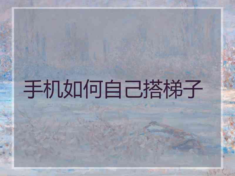 手机如何自己搭梯子