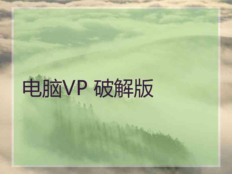 电脑VP 破解版