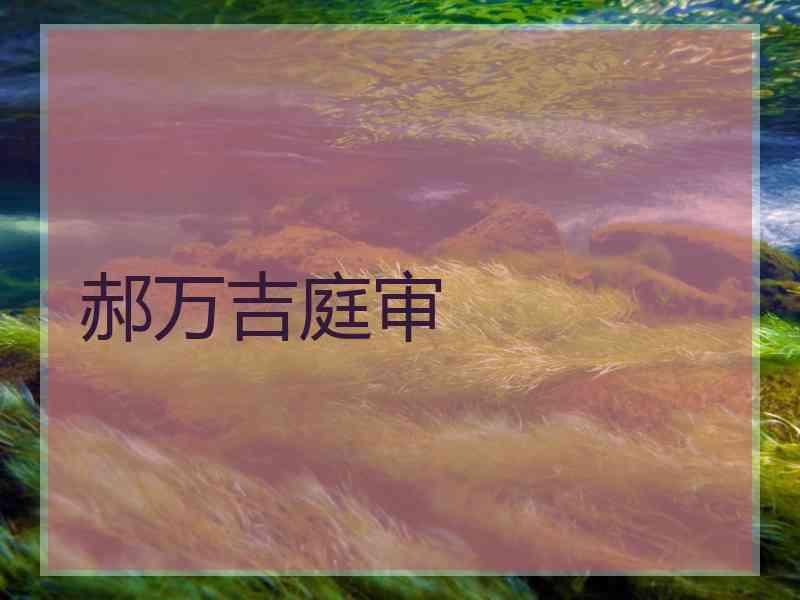 郝万吉庭审