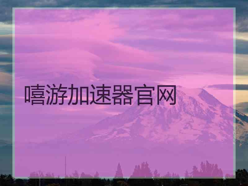 嘻游加速器官网