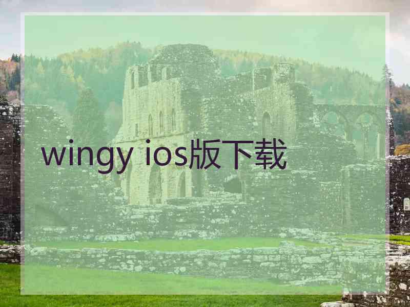 wingy ios版下载