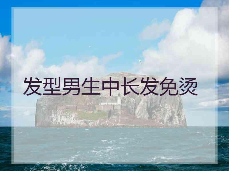 发型男生中长发免烫