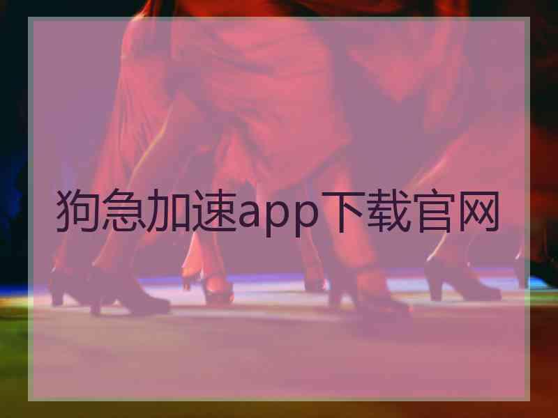 狗急加速app下载官网